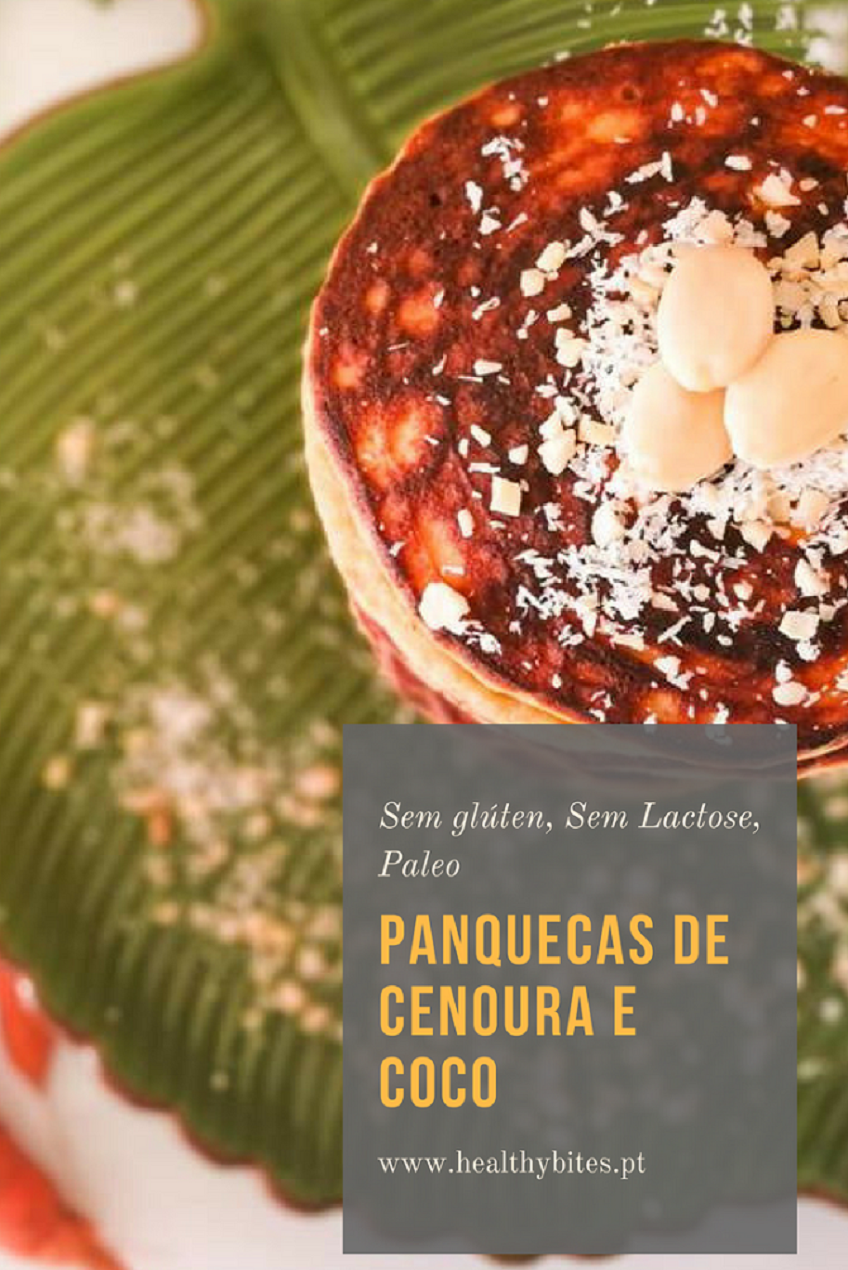 Receita de Panquecas sem glúten de Cenoura e Coco