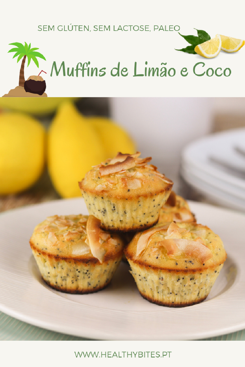 Receita de Muffins de Limão e Coco